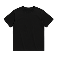 Boxy Fit Crew Neck T-Shirt - Black