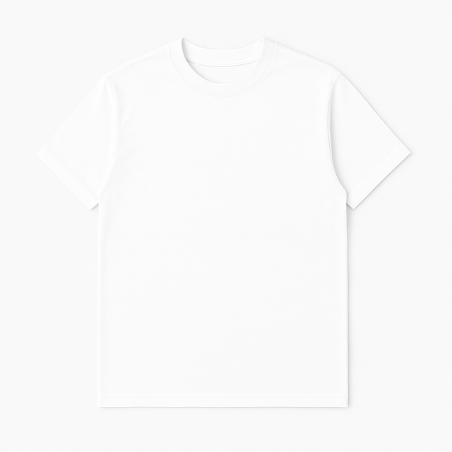 Boxy Fit Crew Neck T-Shirt White