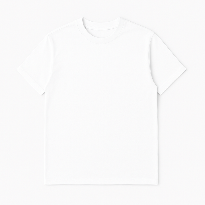Boxy Fit Crew Neck T-Shirt White