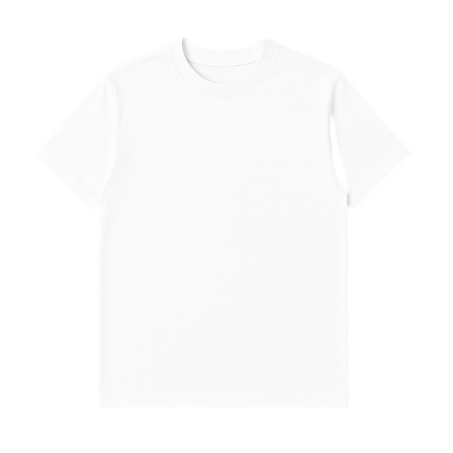 Boxy Fit Crew Neck T-Shirt - White