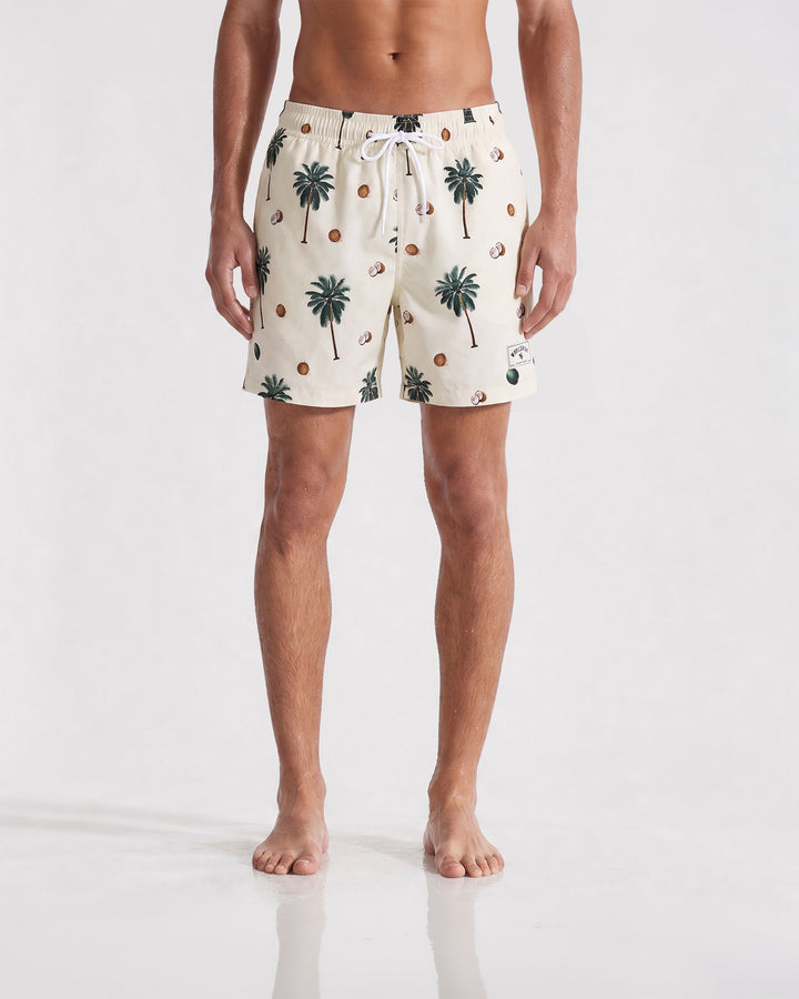 Palm Print Swim Shorts