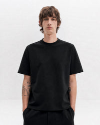 Boxy Fit Crew Neck T-Shirt - Black