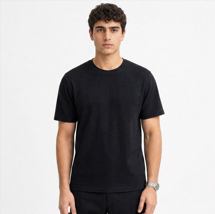 Waffle T-Shirt - Black