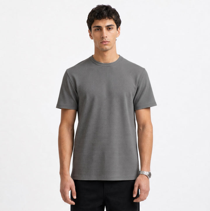 Waffle T-Shirt - Dark Grey