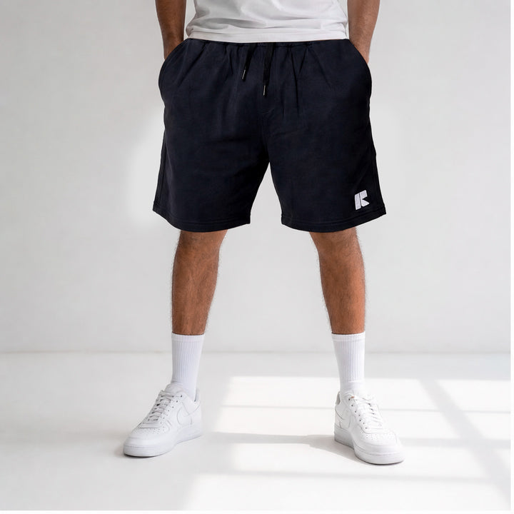 100% Cotton Shorts - Black