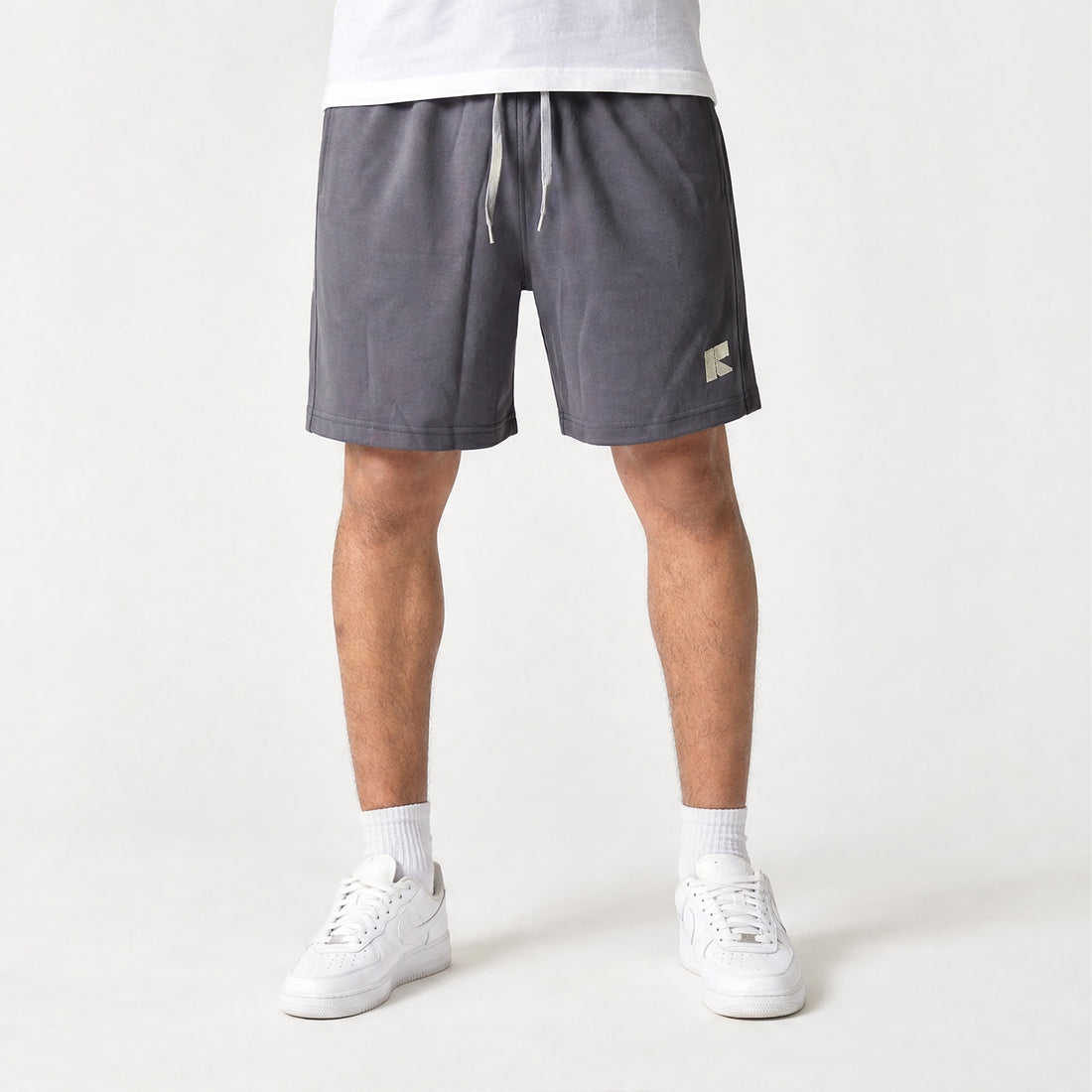 100% Cotton Shorts - Dark Grey